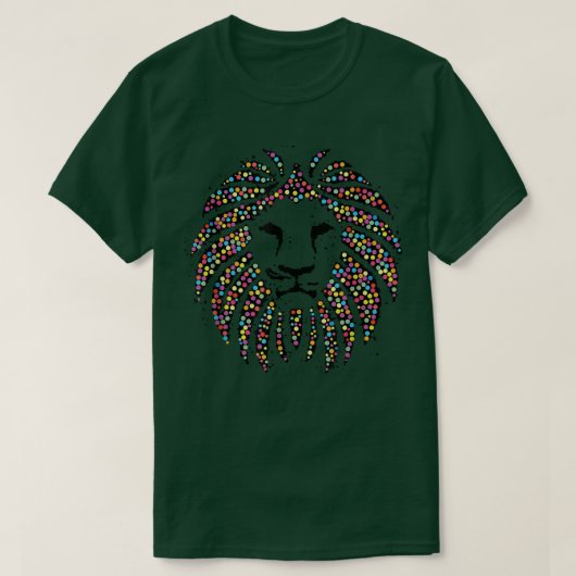 What Can You Create With Just A Dot - Lion Dots  T-shirt (Design voorkant)