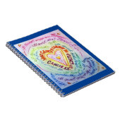 What Cancer Cannot Do Heart Art Journal Notebook Notitieboek (Rechterzijde)