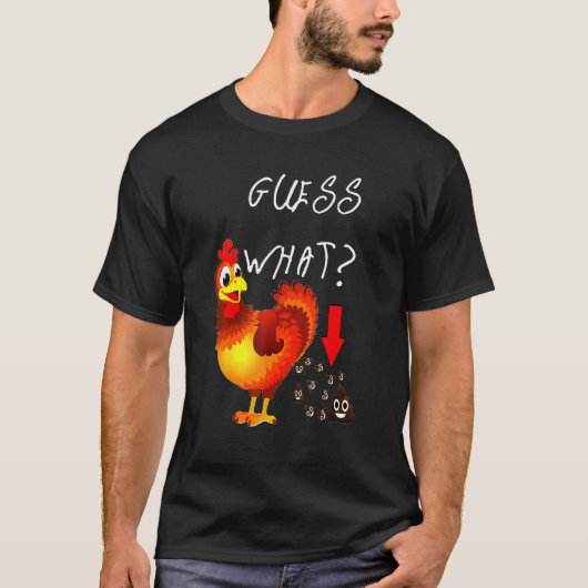 What Chicken Happy Faces Poo Farming Farmer T-shirt (Voorkant)