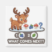 What Comes Next? Reindeer Pattern Learning Magnet (Voorkant)
