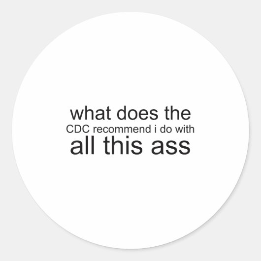 What Does The C Recommend I Do With All This Ronde Sticker (Voorkant)