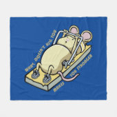 What doesn't kill you makes you stronger fleece deken (Voorkant (Horizontaal))