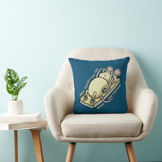 What doesn't kill you makes you stronger kussen (Stoel)