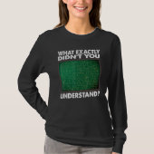 What Exactly Didn't You Understand  Math Teacher T-shirt (Voorkant)