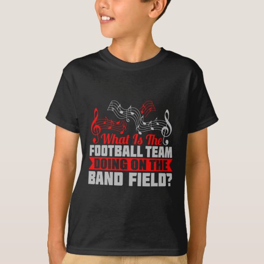 What Football Team On Marching Band Field Funny Gi T-shirt (Voorkant)