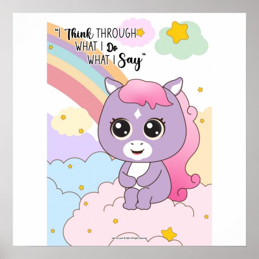 what I do What I say wall art Poster (Voorkant)