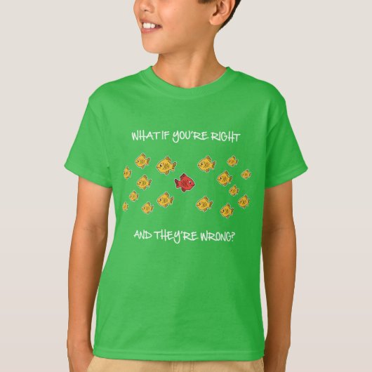 What if you're right? t-shirt (Voorkant)