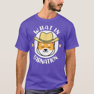 What In Tarnation Funny Dog Cowboy Corgi Meme T-shirt