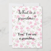 What is a grandma- pregnancy announcement  kaart (Achterkant)