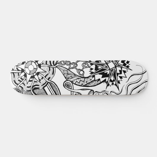What is happening skateboard with doodle art (Horizontaal)