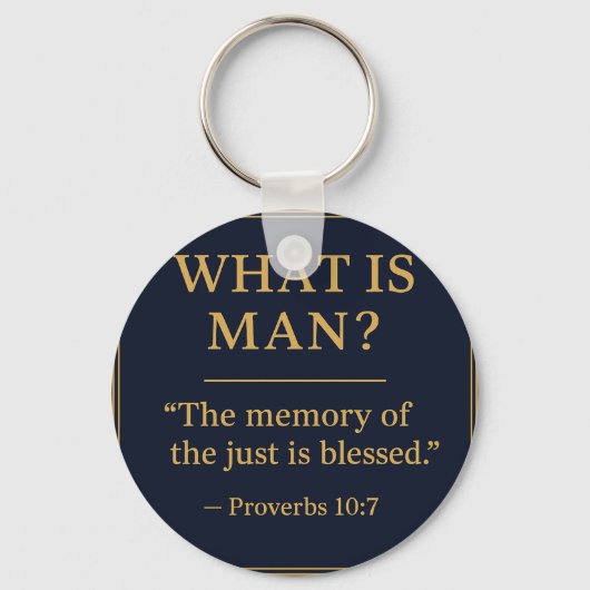 WHAT IS MAN – Bro Scott Memorial Acrylic Keychain (Voorkant)