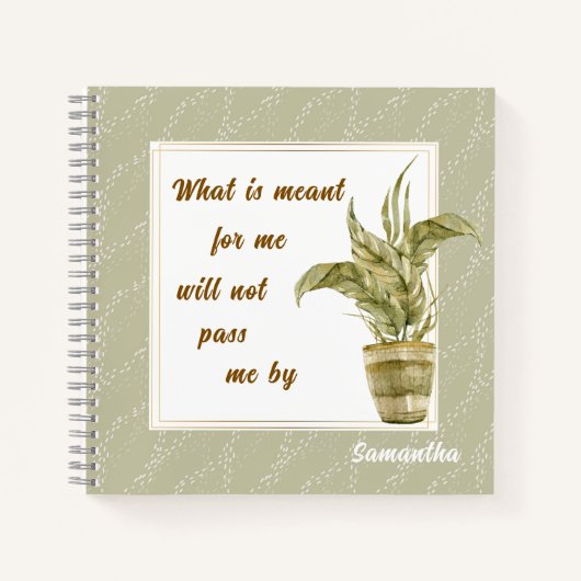 What is Meant for Me Spiral Notebook Notitieboek (Voorkant)