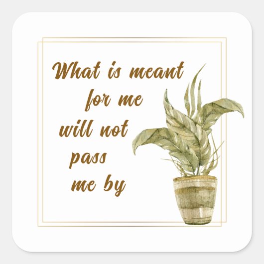 What is Meant for Me Sticker (Voorkant)