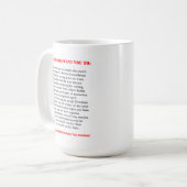 "What Liberals want" Funny Mug Koffiemok (Voorkant links)