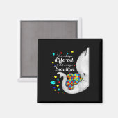 What Makes You Different Elephant Mom Autism Child Magneet (Voorkant / Achterkant)