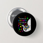 What Makes You Different Elephant Mom Autism Child Ronde Button 5,7 Cm (Voorkant /achterkant)