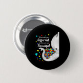 What Makes You Different Elephant Mom Autism Child Ronde Button 5,7 Cm (Voorkant /achterkant)