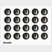 What Makes You Different Elephant Mom Autism Child Ronde Sticker (Vel)
