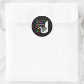 What Makes You Different Elephant Mom Autism Child Ronde Sticker (Tas)