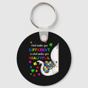 What Makes You Different Elephant Mom Autism Child Sleutelhanger