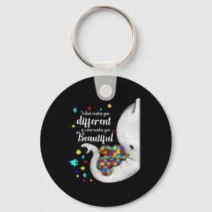 What Makes You Different Elephant Mom Autism Child Sleutelhanger