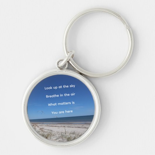 "What Matters Is You Are Here" Sleutelhanger (Voorkant)