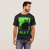 What Murderous Cat Holding Knife Halloween Costume T-shirt (Voorkant volledig)