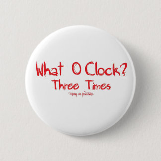 What O´clockVermelho Ronde Button 5,7 Cm