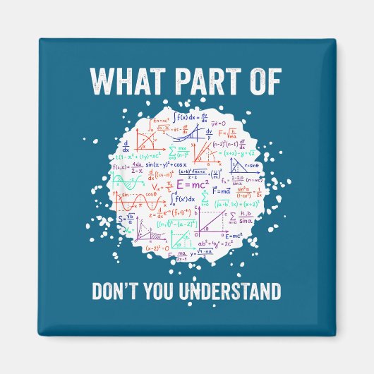 What part don't you understand funny math calculus magneet (Voorkant)