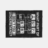 What Part Don't You Understand - Trucker Semi Truc Fleece Deken (Voorkant (Horizontaal))