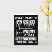 What Part Don't You Understand - Trucker Semi Truc Kaart (Gele Bloem)