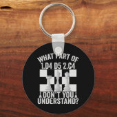 What Part of 1.d4 d5 2.c4 Don't You Understand Sleutelhanger (Voorkant)