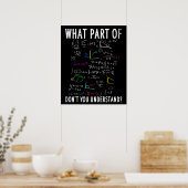 What part of dont you understand for math teacher poster (Keuken)