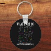 What Part Of Don't You Understand For Math Teacher Sleutelhanger (Voorkant)