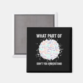 What Part Of Don't You Understand Funny Math Calcu Magneet (Voorkant / Achterkant)