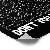 What Part Of Don't You Understand Funny Math Mathe Poster (Hoek)