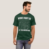 What Part Of Dont You Understand Funny Math T-shirt (Voorkant volledig)