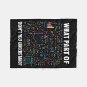 What Part Of Don't You Understand _ Funny Math Tea Fleece Deken (Voorkant (Horizontaal))
