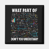 What Part Of Don't You Understand _ Funny Math Tea Magneet (Voorkant)