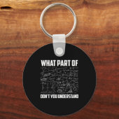 What Part Of Don't You Understand _ Funny Math Tea Sleutelhanger (Voorkant)