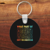 What Part Of Don't You Understand _ Funny Math Tea Sleutelhanger (Voorkant)