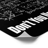 What Part Of Don't You Understand Funny Math Teach Poster (Hoek)