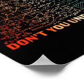 What Part Of Don't You Understand Funny Math Teach Poster (Hoek)