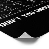 What Part Of Don't You Understand Funny Sketll Coa Poster (Hoek)