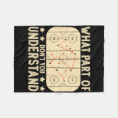 What Part Of Hockey Don't You Understand Hockey Pl Fleece Deken (Voorkant (Horizontaal))