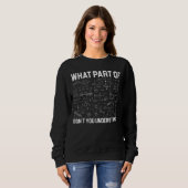What Part Of Maths Don't You Understand Teacher Te Trui (Voorkant volledig)
