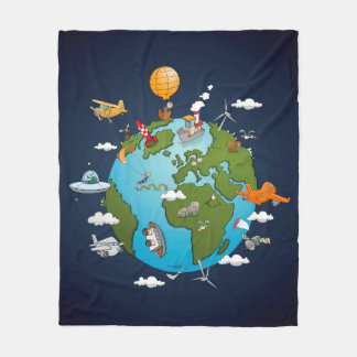 What’s happening around planet earth. fleece deken