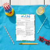 What’s in Your Phone? 4th of July Game pool card Kaart