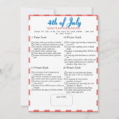 What’s in Your Phone? 4th of July Game Red card Kaart (Voorkant)