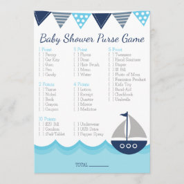 What’s in Your Purse? – Sailor Baby Shower Game Programmakaart